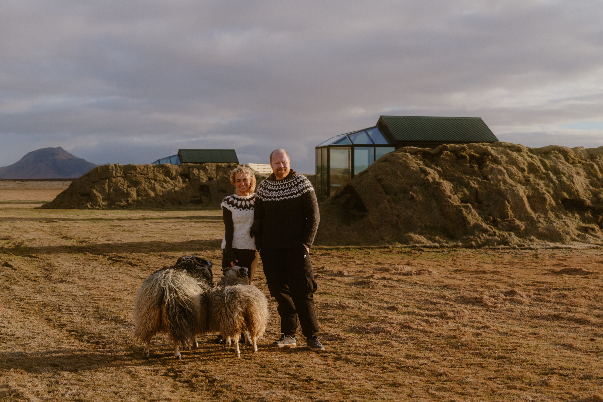 Wellness retreat in South Iceland ! meet the hosts and fluffy sheep at Glasss igloo