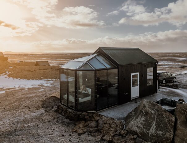 Aurora glass igloo at Sky Retreat Iceland