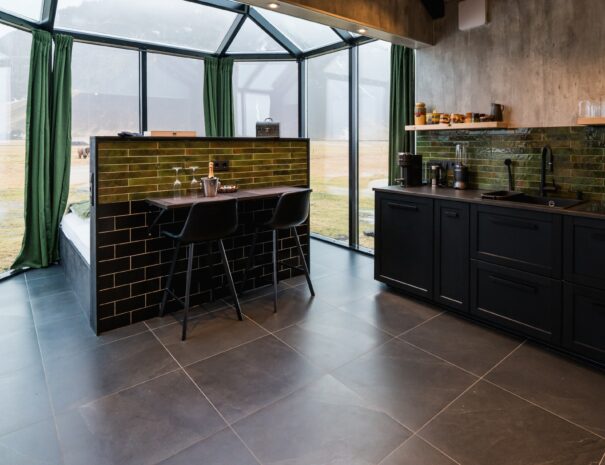 dining are in Sky retreat Iceland south coast hidden gem